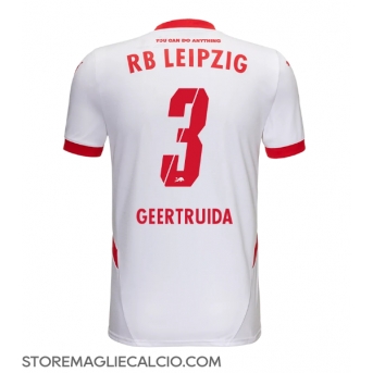 RB Leipzig Lutsharel Geertruida #3 Maglia Gara Casa Repliche 2024-25 Maniche Corte